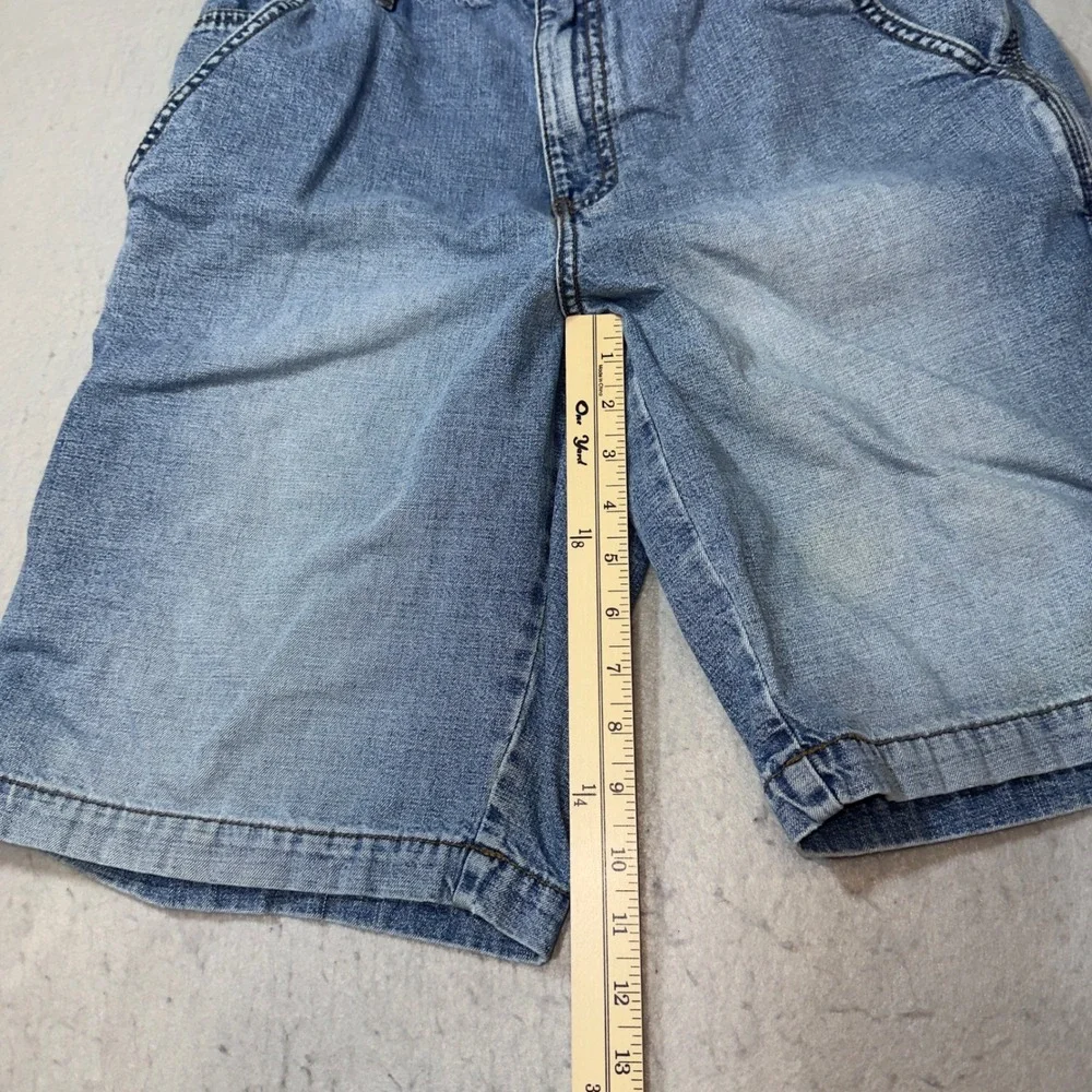 Aeropostale‎ Mens Carpenter Shorts Light Wash Blue Denim Utility Size 30 W31 L10